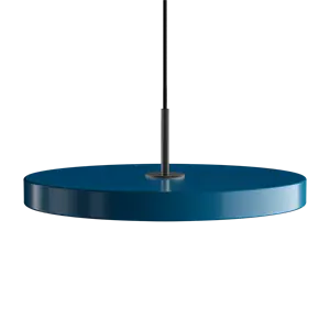 Umage - Pendel m/ sort top - Asteria - Petrol blue - Medium Ø43 cm
